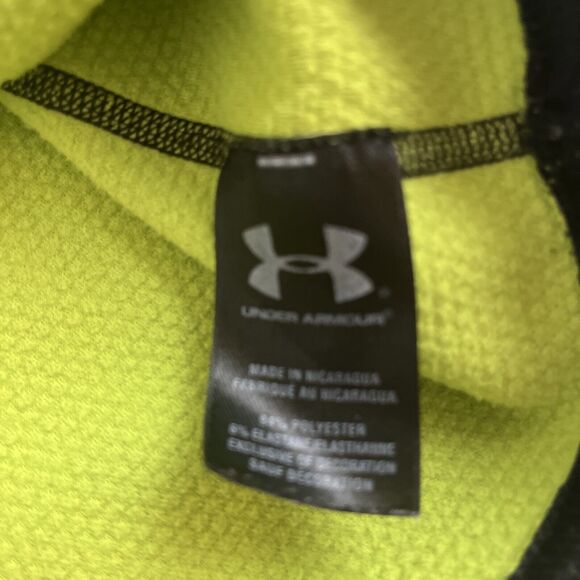 Under Armour Cold Gear 1/4 Zip Pullover Fitted‎ 1232672 Mens Size M Black - Picture 4 of 8